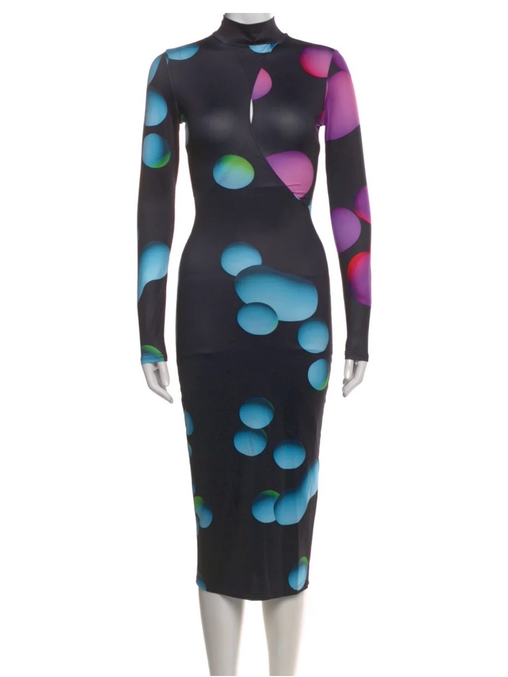 Tyler Mcgillivary Midi Dots Dress Bodycon